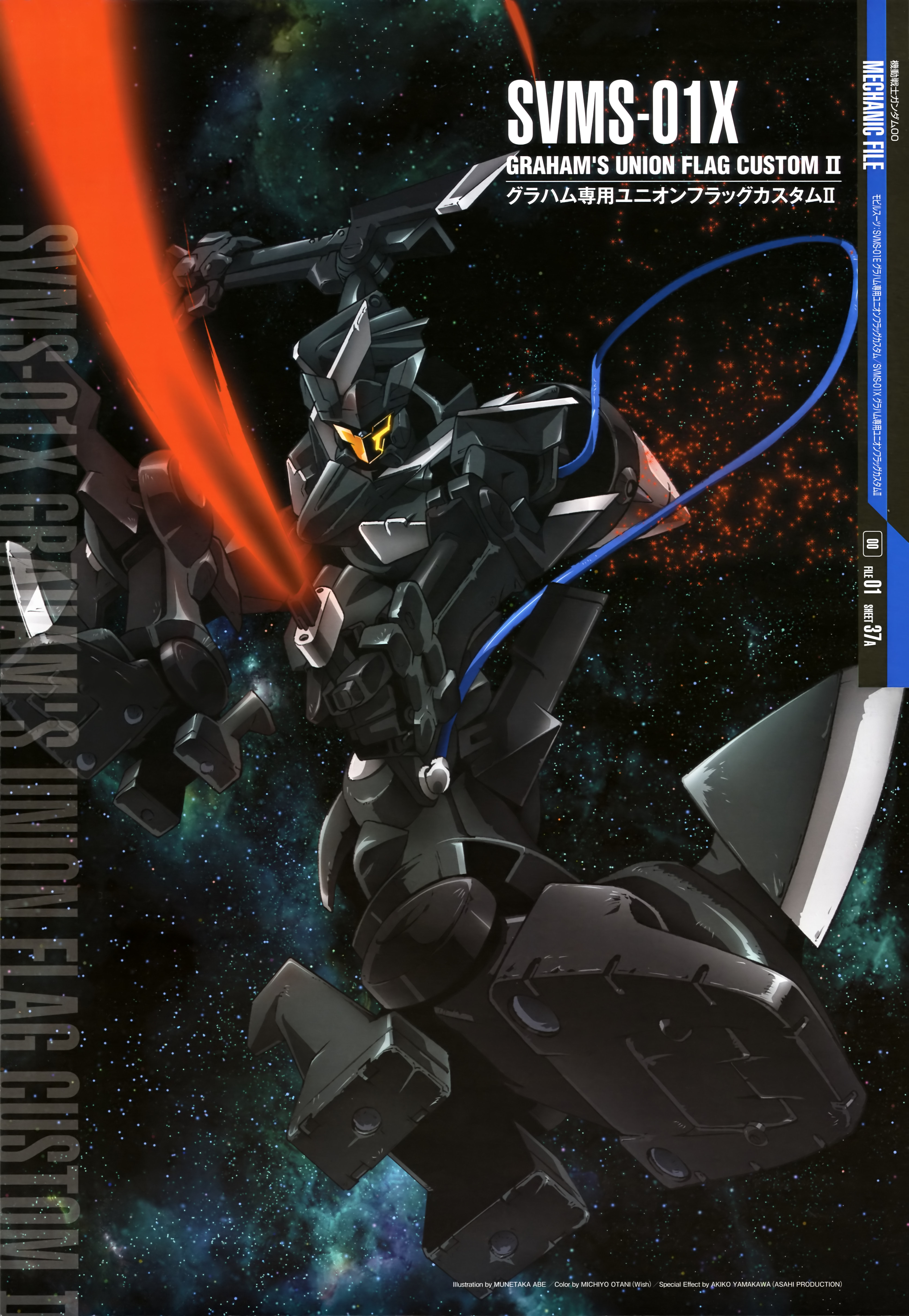 abe gundam gundam 00 graham aker mecha sword union flag custom